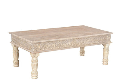 Set Of Two Natural Solid Wood Distressed Coffee Table HomeRoots