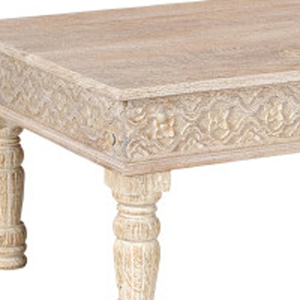 Set Of Two Natural Solid Wood Distressed Coffee Table HomeRoots