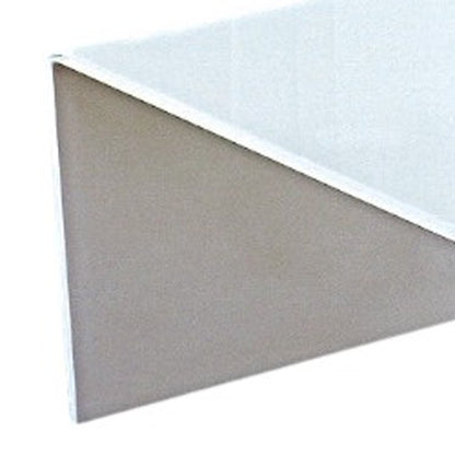 24" White Glass Sled Coffee Table HomeRoots