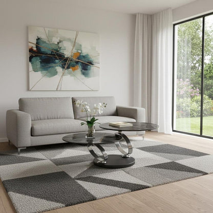 32" Black Ceramic Tile And Metal Round Coffee Table HomeRoots