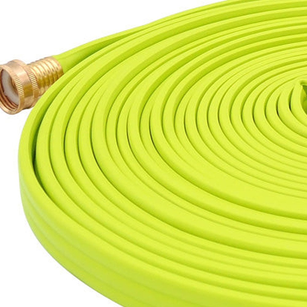 15" Chartreuse Polyresin Garden Hose HomeRoots