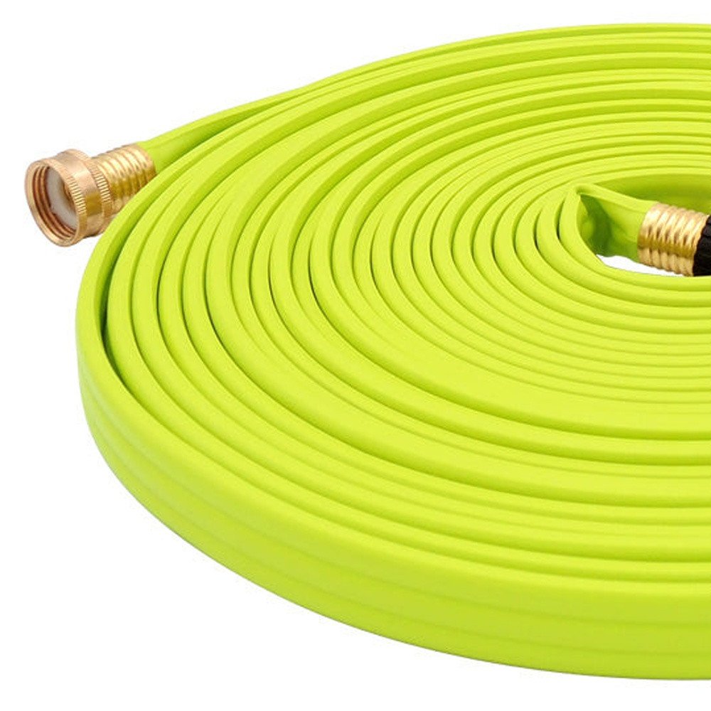 15" Chartreuse Polyresin Garden Hose HomeRoots