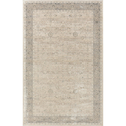 2' X 3' Beige Floral Area Rug - 48.0" (L) x 48.0" (W) x 1.0" (H)