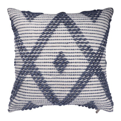 20" Blue Geometric Throw Pillow