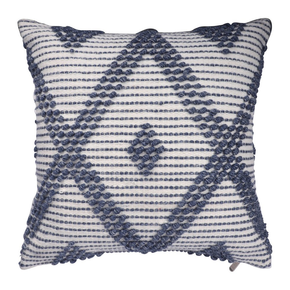 20" Blue Geometric Throw Pillow — view 1