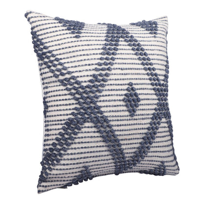 20" Blue Geometric Throw Pillow HomeRoots