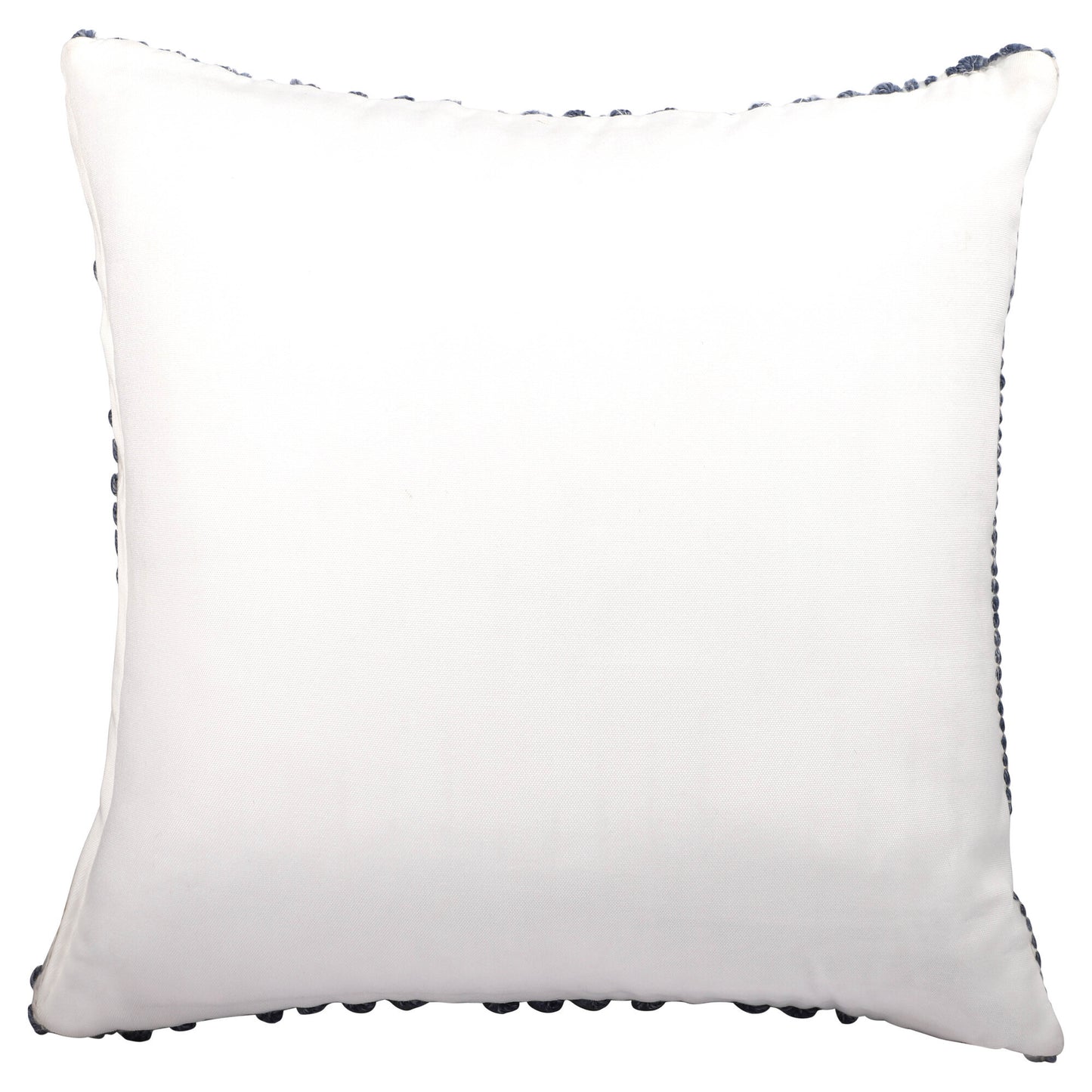 20" Navy and White Geometric Throw Pillow