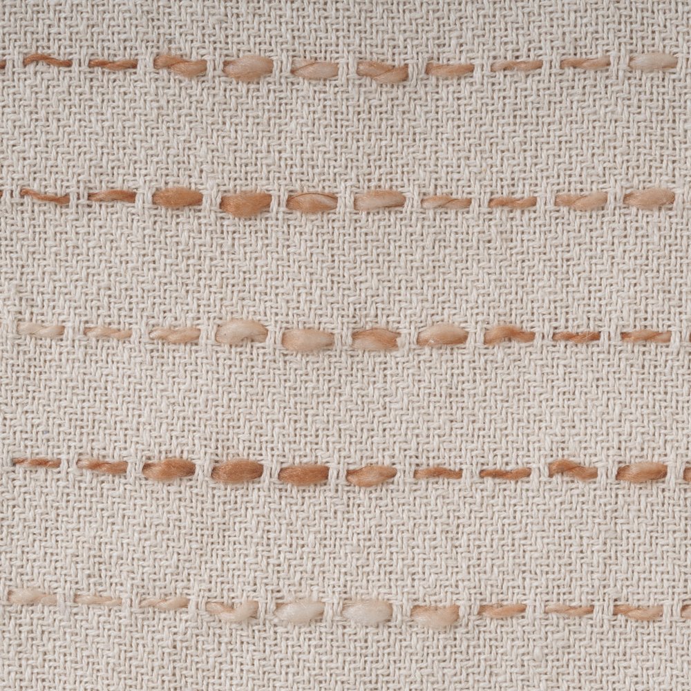 20" White Cotton Pillow With Tassels Edges — view 7