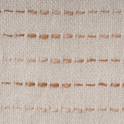 20" White Cotton Pillow With Tassels Edges HomeRoots