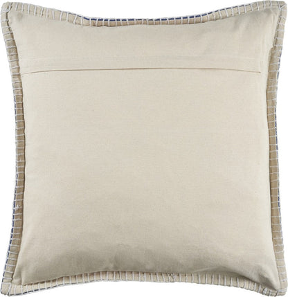 Set of Two Blue Cotton Throw Pillow HomeRoots