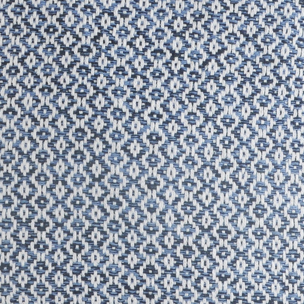 Set of Two Blue Chevron Cotton Throw Pillows — view 1