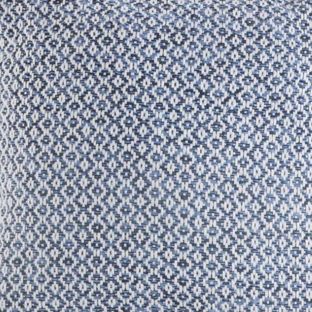 Set of Two Blue Chevron Cotton Throw Pillows — view 8