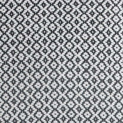 Set of Two Gray Chevron Cotton Throw Pillow