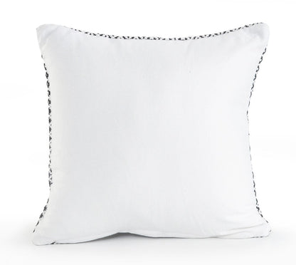 Set of Two Gray Chevron Cotton Throw Pillow