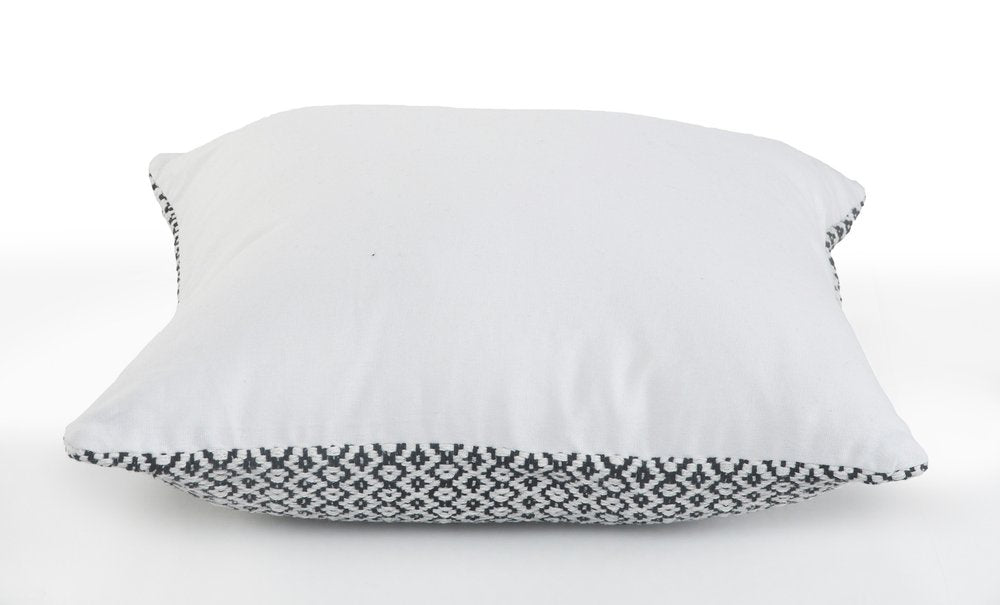 Set of Two Gray Chevron Cotton Throw Pillow