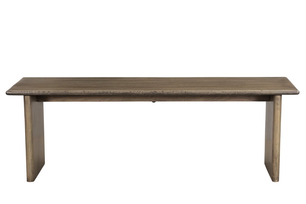 55" Brown Solid Wood Dining Bench HomeRoots
