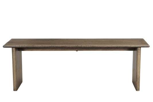 55" Brown Solid Wood Dining Bench HomeRoots