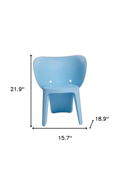 Set Of Four Blue Heavy Duty Plastic Juvenile Chairs HomeRoots