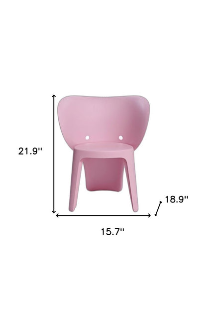 Set Of Four Pink Heavy Duty Plastic Juvenile Chairs HomeRoots