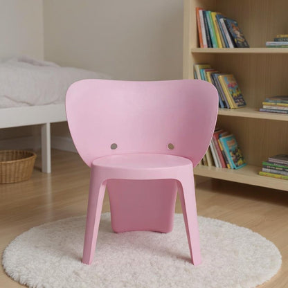 Set Of Four Pink Heavy Duty Plastic Juvenile Chairs HomeRoots