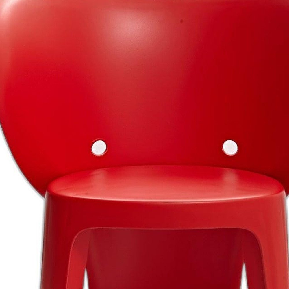 Set Of Four Red Heavy Duty Plastic Juvenile Chairs HomeRoots