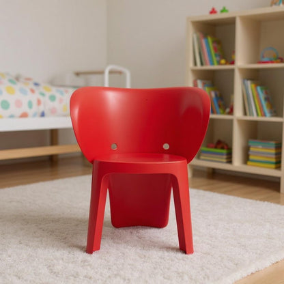 Set Of Four Red Heavy Duty Plastic Juvenile Chairs HomeRoots