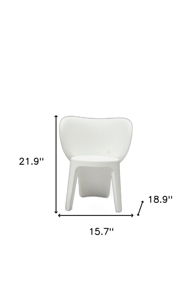 Set Of Four White Heavy Duty Plastic Juvenile Chairs HomeRoots