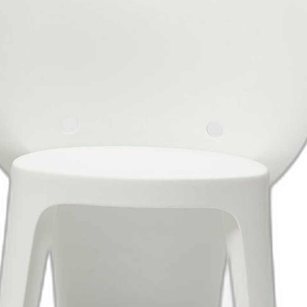 Set Of Four White Heavy Duty Plastic Juvenile Chairs HomeRoots