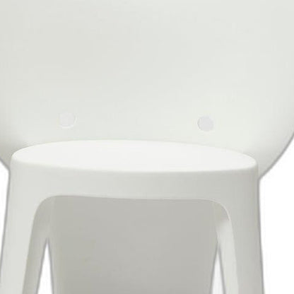 Set Of Four White Heavy Duty Plastic Juvenile Chairs HomeRoots