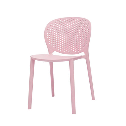 Set Of Four Pink Heavy Duty Plastic Juvenile Chairs HomeRoots