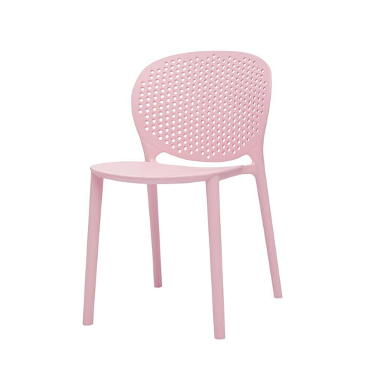 Set Of Four Pink Heavy Duty Plastic Juvenile Chairs HomeRoots