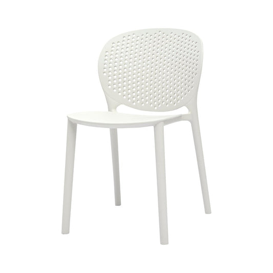 Set Of Four White Heavy Duty Plastic Juvenile Chairs HomeRoots