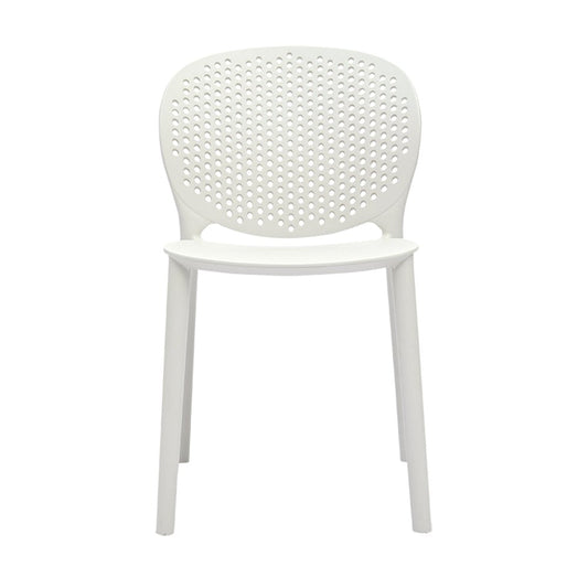 Set Of Four White Heavy Duty Plastic Juvenile Chairs HomeRoots
