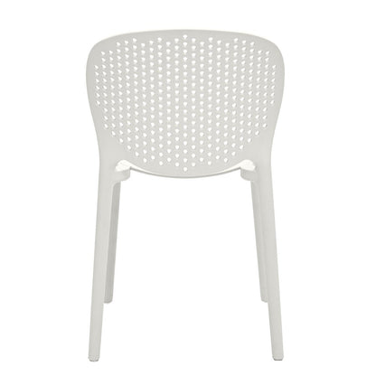 Set Of Four White Heavy Duty Plastic Juvenile Chairs HomeRoots