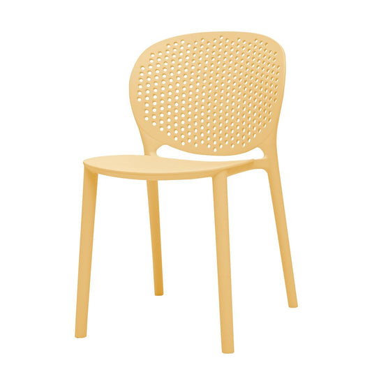 Set Of Four Yellow Heavy Duty Plastic Juvenile Chairs HomeRoots
