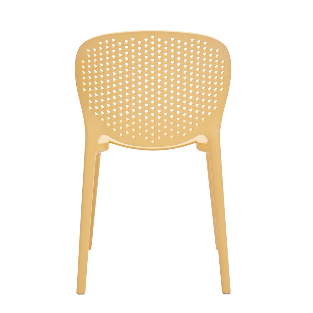 Set Of Four Yellow Heavy Duty Plastic Juvenile Chairs HomeRoots
