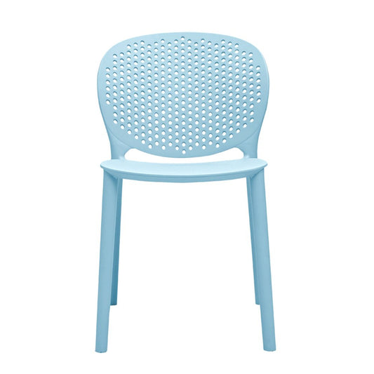 Set Of Four Aqua Blue Heavy Duty Plastic Juvenile Chairs HomeRoots