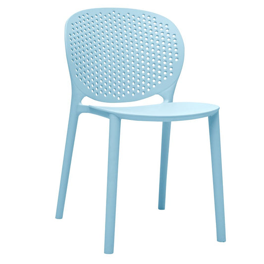 Set Of Four Aqua Blue Heavy Duty Plastic Juvenile Chairs HomeRoots