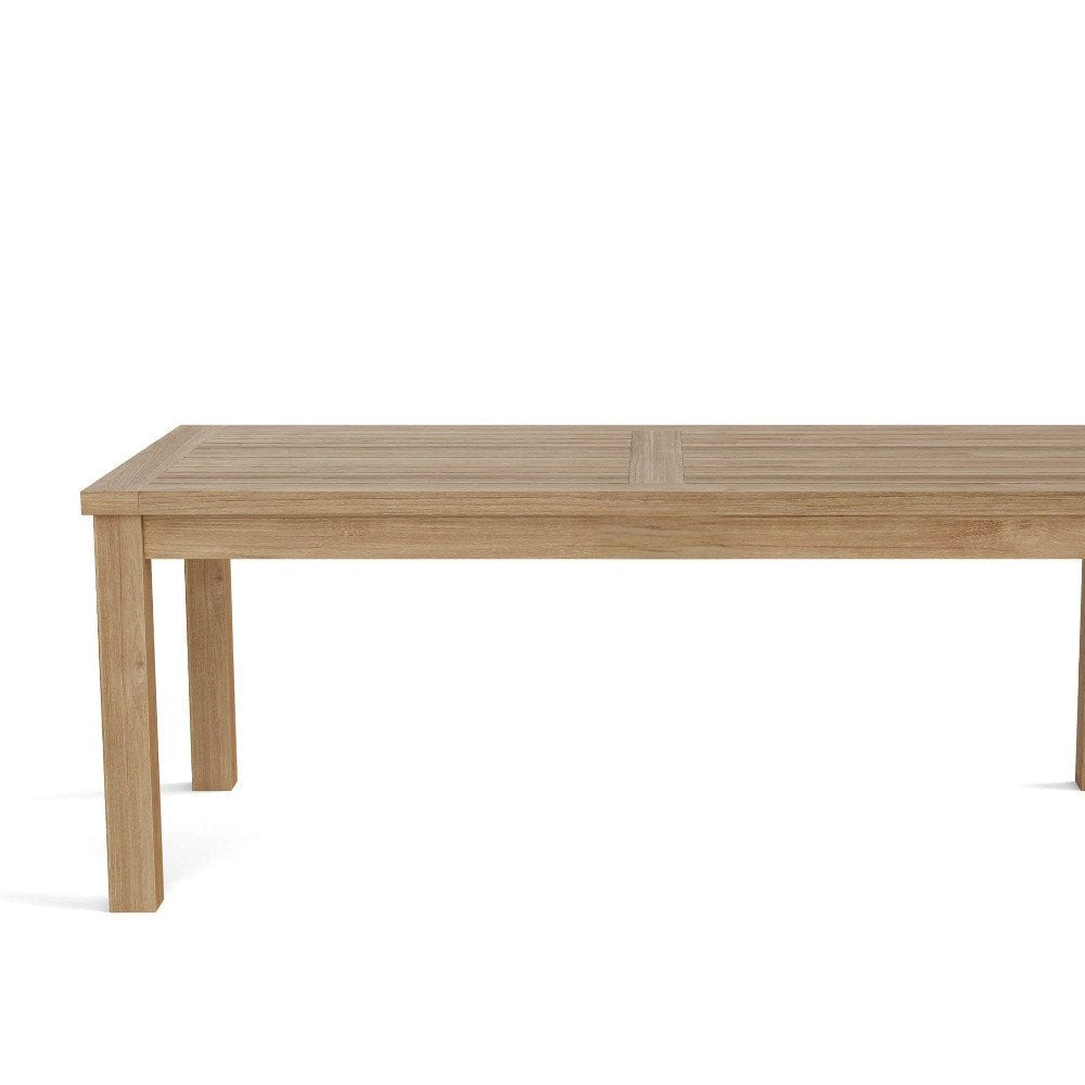 47" Natural Solid Wood Outdoor Coffee Table HomeRoots