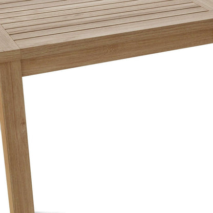 47" Natural Solid Wood Outdoor Coffee Table HomeRoots