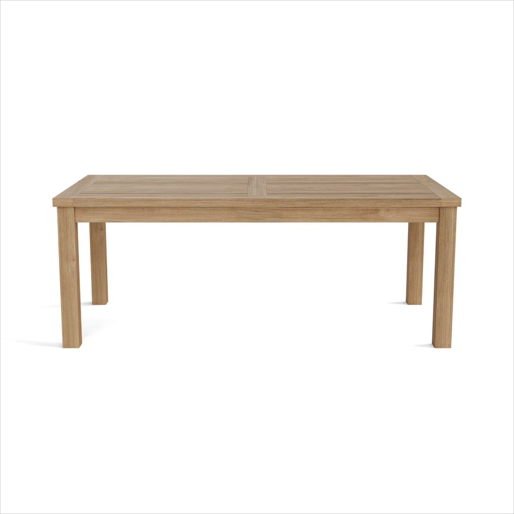 47" Natural Solid Wood Outdoor Coffee Table HomeRoots