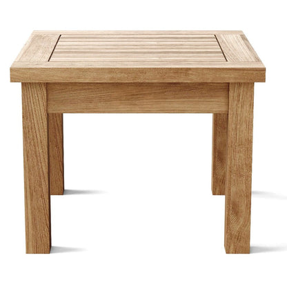 20" Natural Square Solid Wood Outdoor Side Table HomeRoots