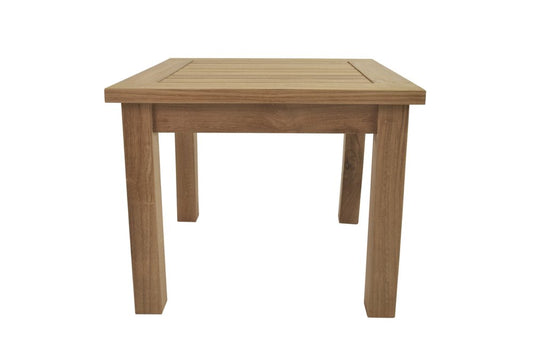 20" Natural Square Solid Wood Outdoor Side Table HomeRoots