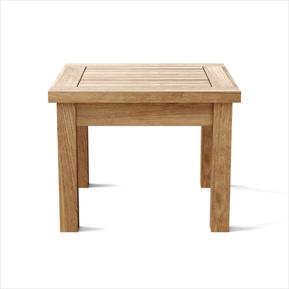 20" Natural Square Solid Wood Outdoor Side Table HomeRoots