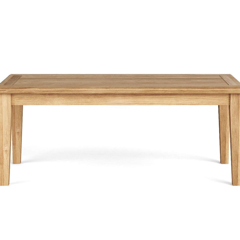 47" Natural Solid Wood Outdoor Coffee Table HomeRoots