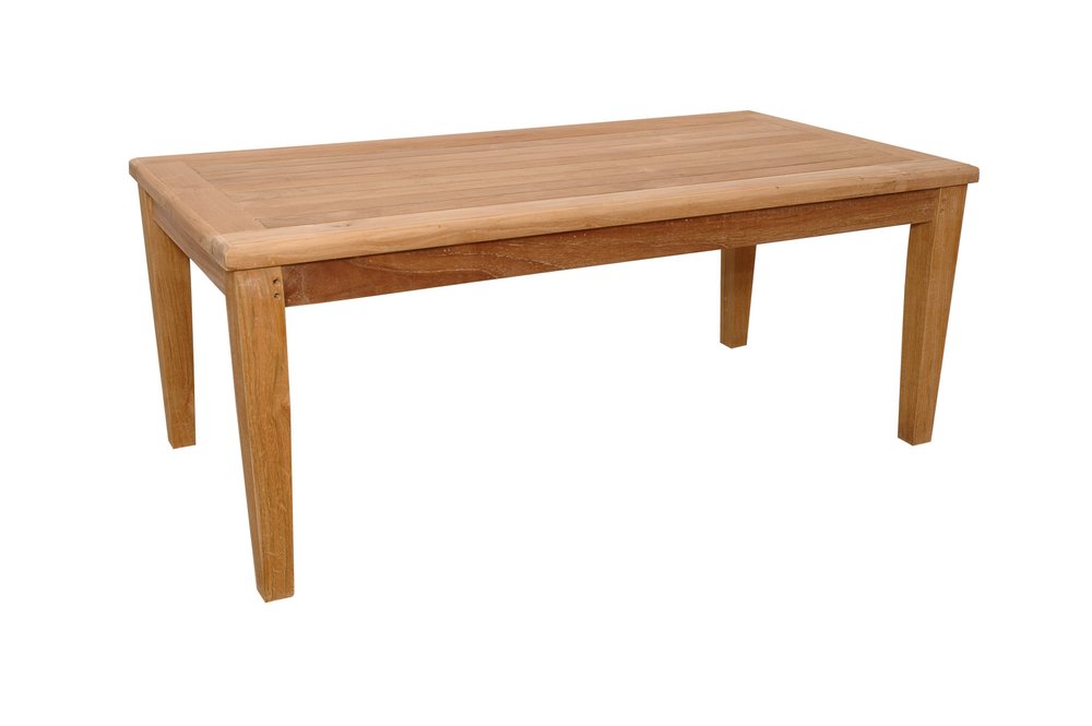 47" Natural Solid Wood Outdoor Coffee Table HomeRoots