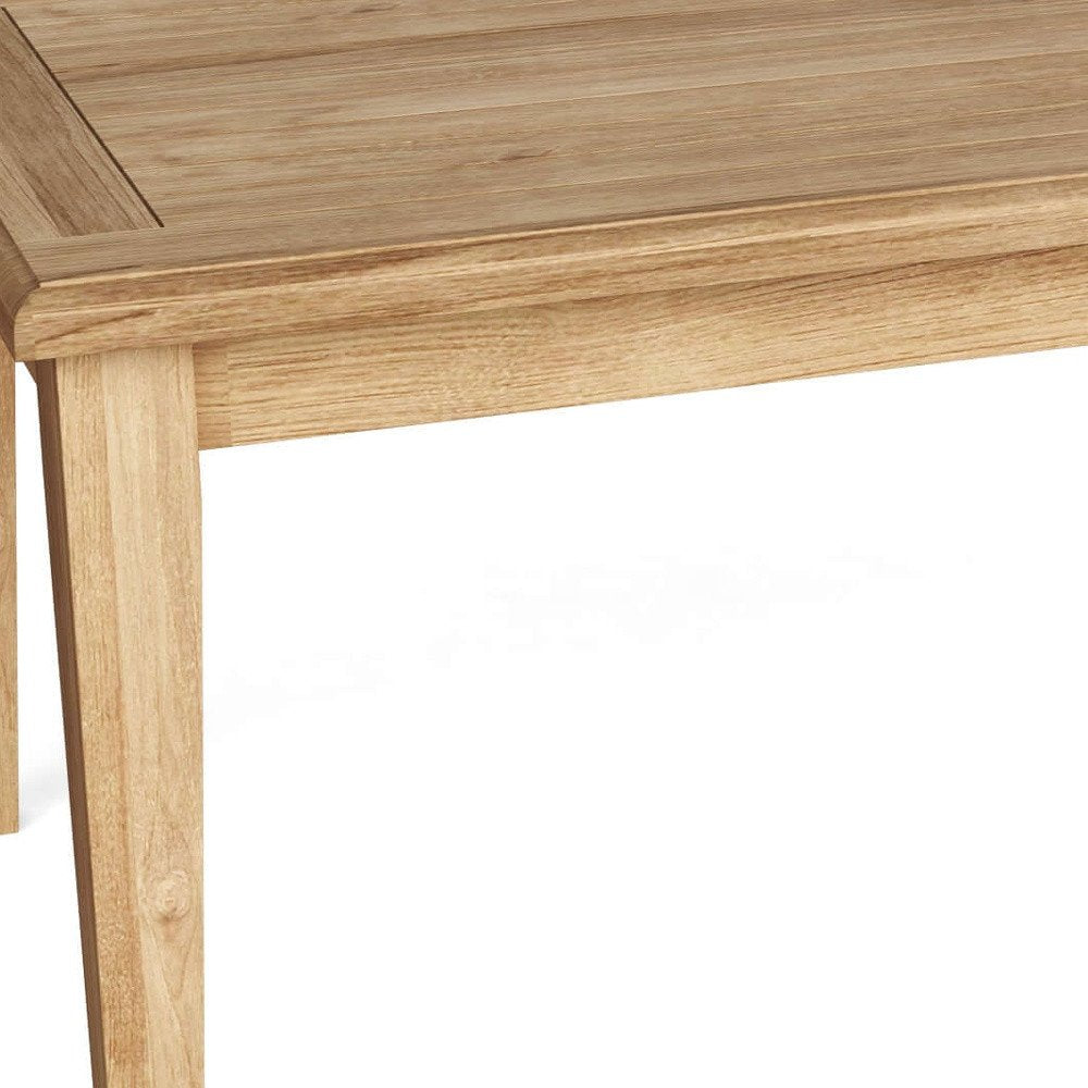 47" Natural Solid Wood Outdoor Coffee Table HomeRoots