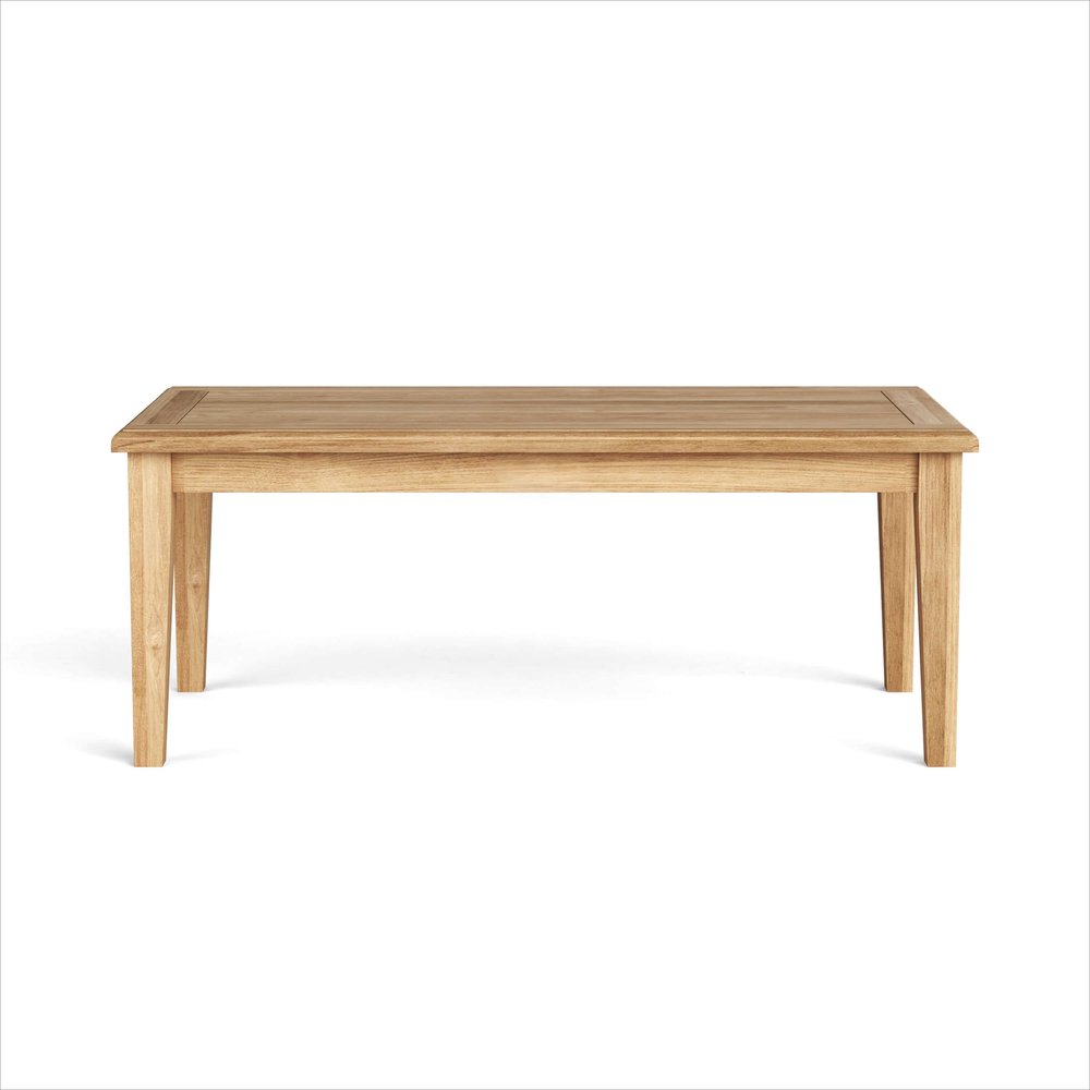 47" Natural Solid Wood Outdoor Coffee Table HomeRoots