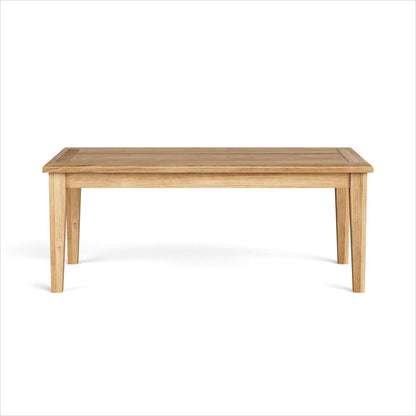 47" Natural Solid Wood Outdoor Coffee Table HomeRoots