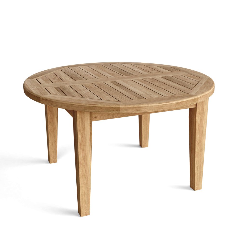 35" Natural Rounded Solid Wood Outdoor Coffee Table HomeRoots